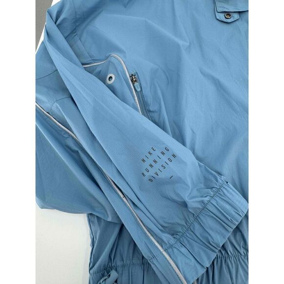 NWT Nike DQ5957-424 Blue Packable Windbreaker Jacket Zip Reflective Run Division - Picture 6 of 8